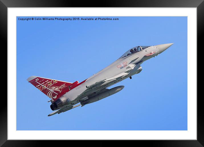  Eurofighter Typhoon - Eastbourne 2 Framed Mounted Print by Colin Williams Photography
