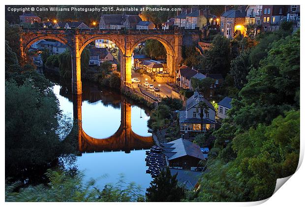  Night at  Knaresborough  1 Print by Colin Williams Photography