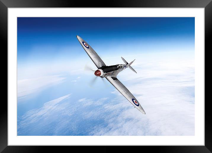 Spitfire PR XIX PS852 Framed Mounted Print by Gary Eason