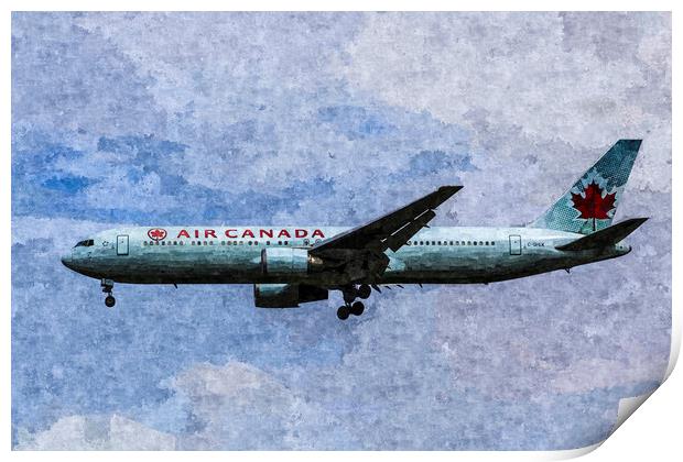 Air Canada Boeing 777 Art Print by David Pyatt