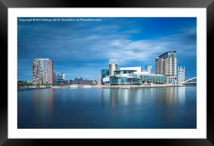  View of Salford Quays. Framed Mounted Print by Bill Allsopp