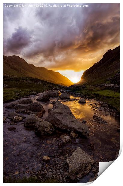 Valley Of Light  Print by Ian Mitchell
