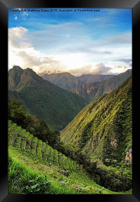 Andean Valley Framed Print by Matthew Bates
