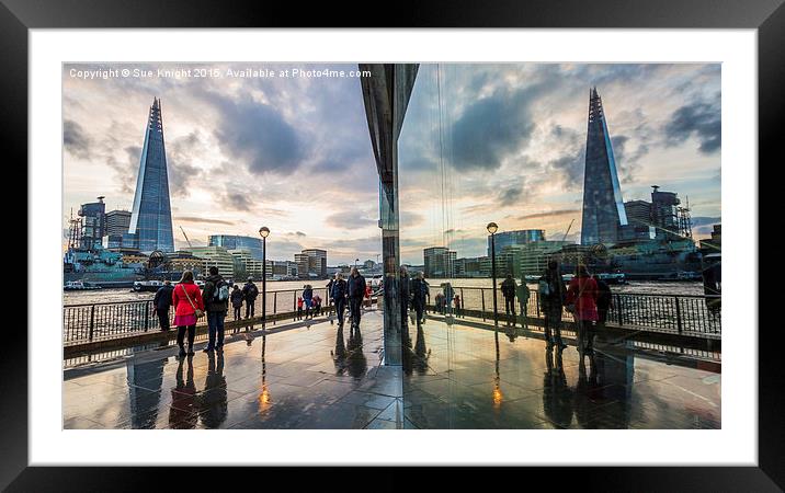  Reflections of London Framed Mounted Print by Sue Knight