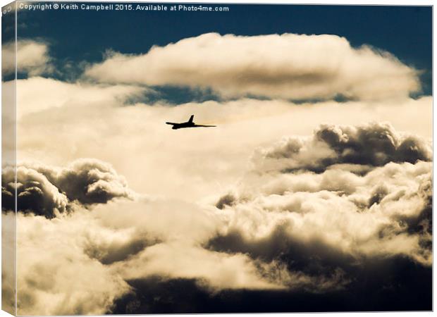  Vulcan at Altitude Canvas Print by Keith Campbell