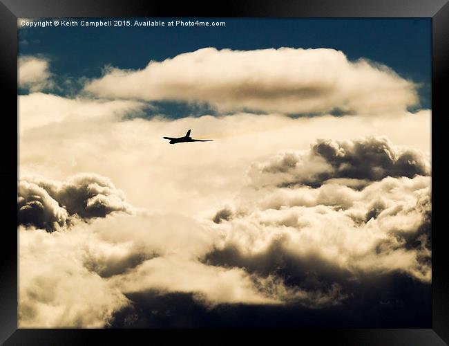  Vulcan at Altitude Framed Print by Keith Campbell