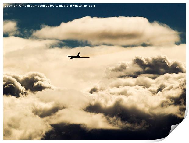  Vulcan at Altitude Print by Keith Campbell