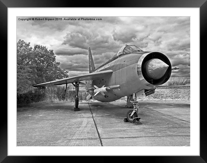  English Electric Lightning jet aircraft F6 XS903 Framed Mounted Print by Robert Gipson