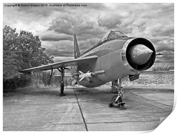  English Electric Lightning jet aircraft F6 XS903 Print by Robert Gipson