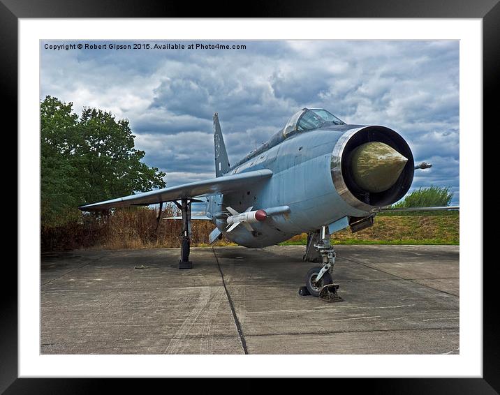   English Electric Lightning jet aircraft F6 XS903 Framed Mounted Print by Robert Gipson