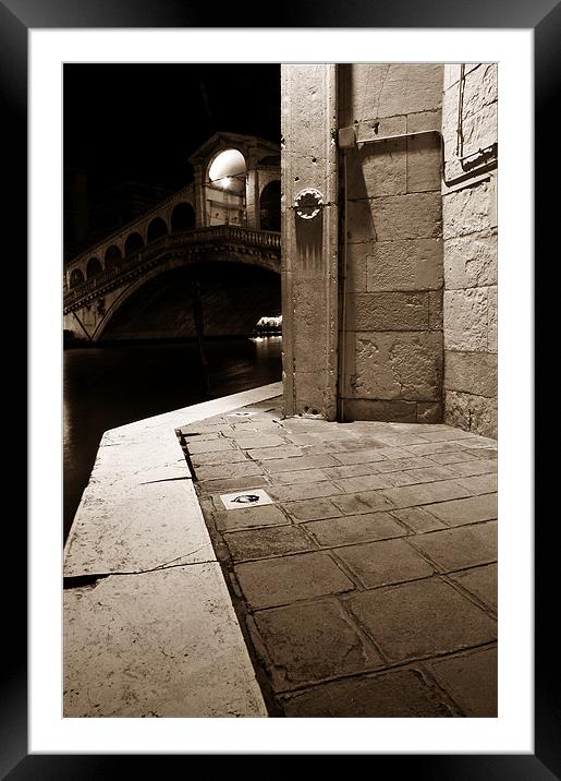 View of the Rialto Framed Mounted Print by Martin Williams