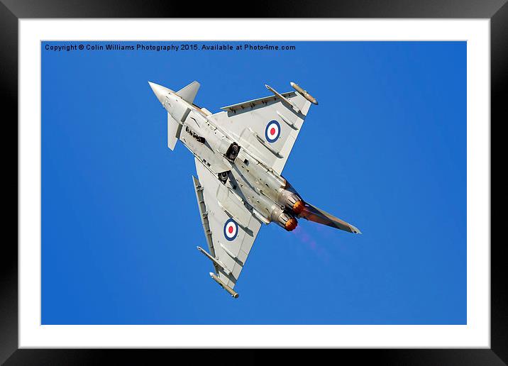  Eurofighter Typhoon Take Off Framed Mounted Print by Colin Williams Photography