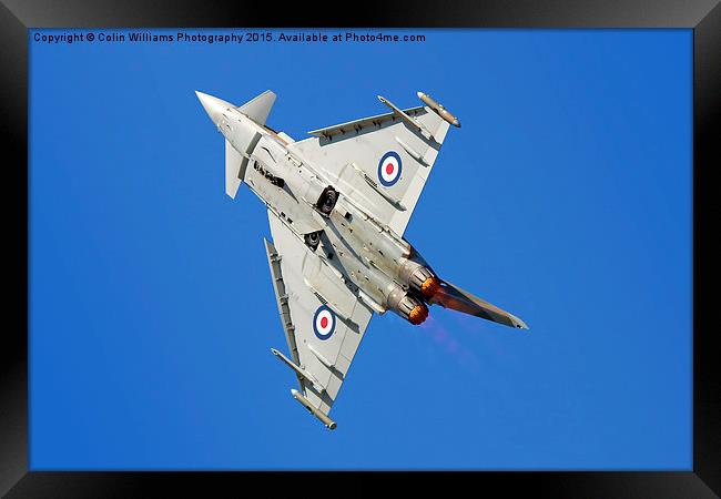  Eurofighter Typhoon Take Off Framed Print by Colin Williams Photography
