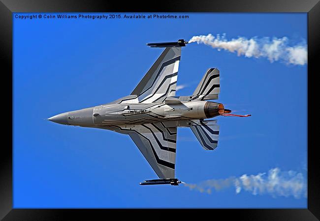  Lockheed Martin F-16 Fighting Falcon Riat 2015 5 Framed Print by Colin Williams Photography