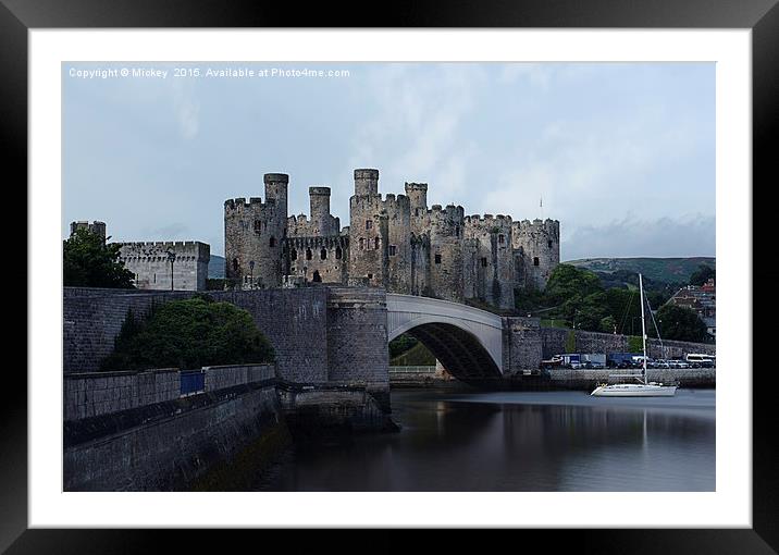 Conwy Castle Framed Mounted Print by rawshutterbug 