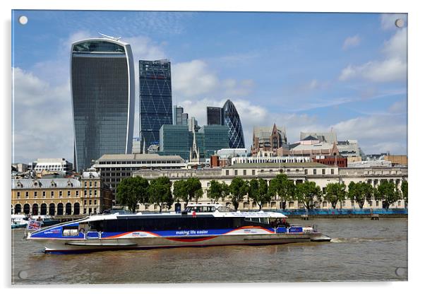 London Views Acrylic by Gary Kenyon
