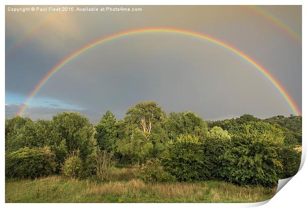 Double Rainbow Print by Paul Fleet