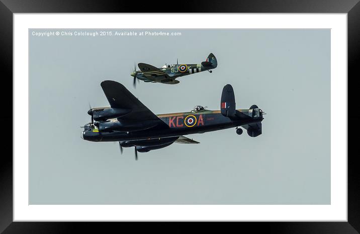  Battle of Britain Memorial Flight Framed Mounted Print by Chris Colclough