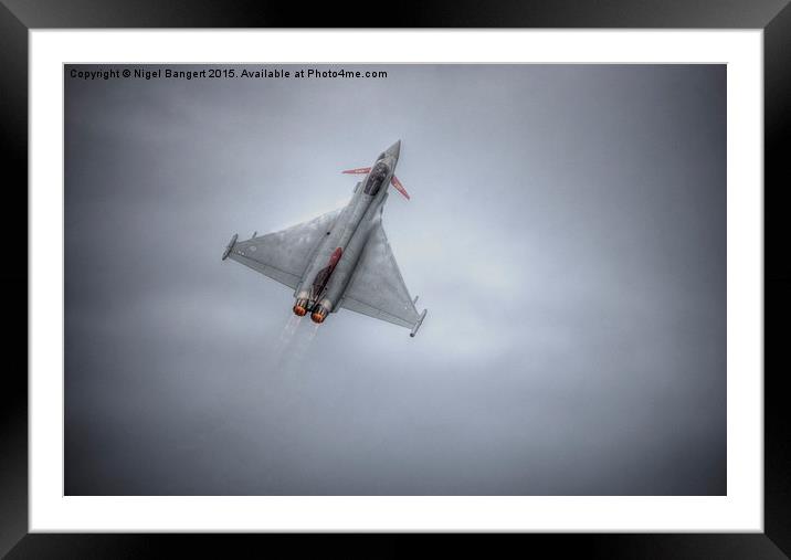  Eurofighter Typhoon Climb Framed Mounted Print by Nigel Bangert