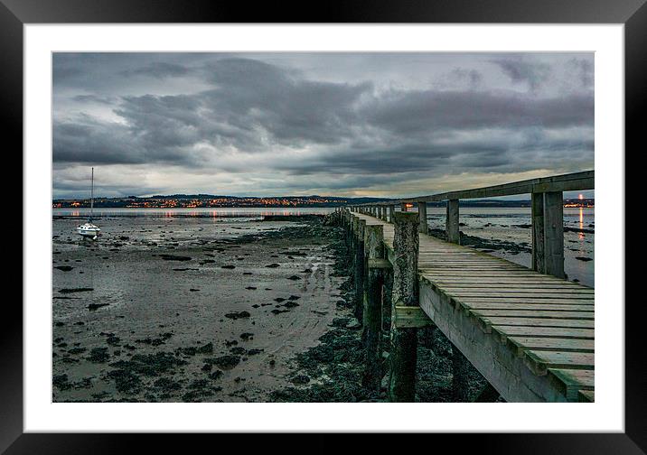  Culross pier Framed Mounted Print by Jade Scott