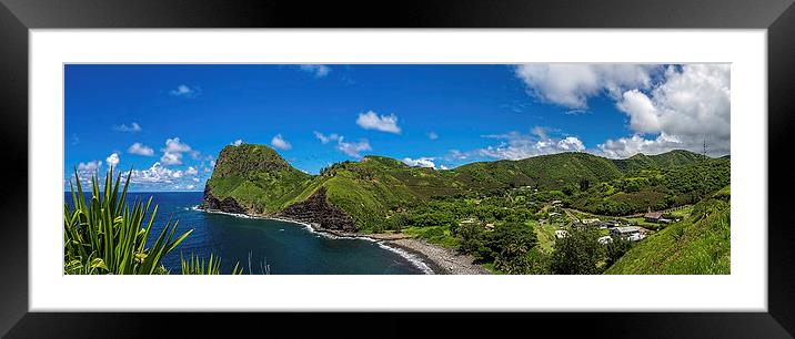  Kahakuloa Head (Pu'u Koa'e) Maui Hawaii Framed Mounted Print by David Attenborough