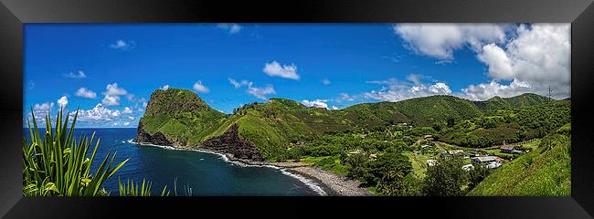  Kahakuloa Head (Pu'u Koa'e) Maui Hawaii Framed Print by David Attenborough
