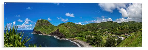  Kahakuloa Head (Pu'u Koa'e) Maui Hawaii Acrylic by David Attenborough