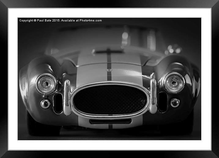  1966 Shelby Cobra 427 S/C Framed Mounted Print by Paul Bate