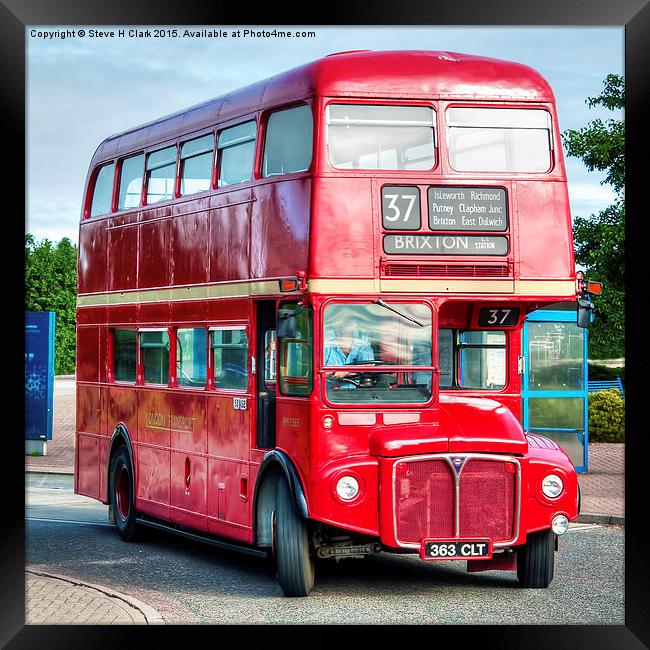 London Transport Routemaster Bus Framed Print by Steve H Clark