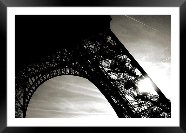 Eiffel Tower Framed Mounted Print by john joyce