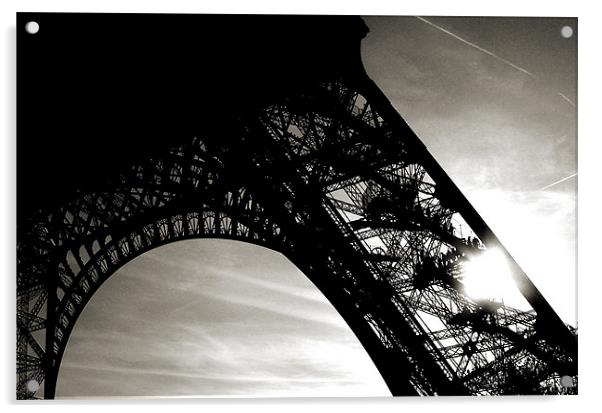 Eiffel Tower Acrylic by john joyce