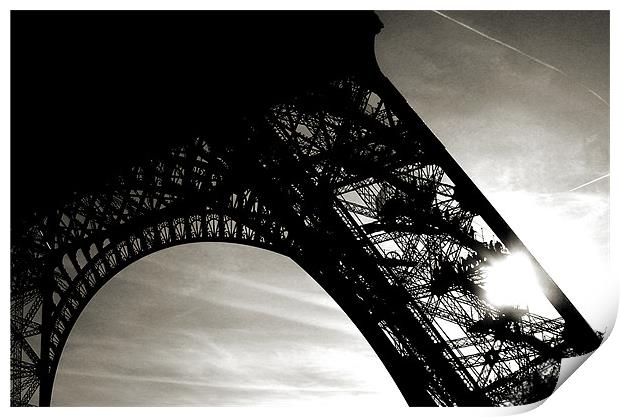 Eiffel Tower Print by john joyce