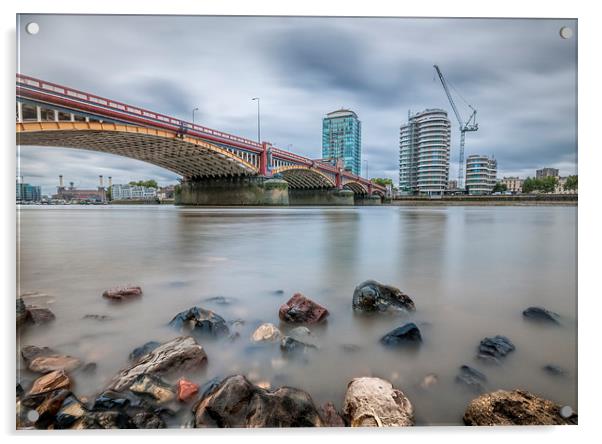  Vauxhall Bridge in London Acrylic by Colin Evans