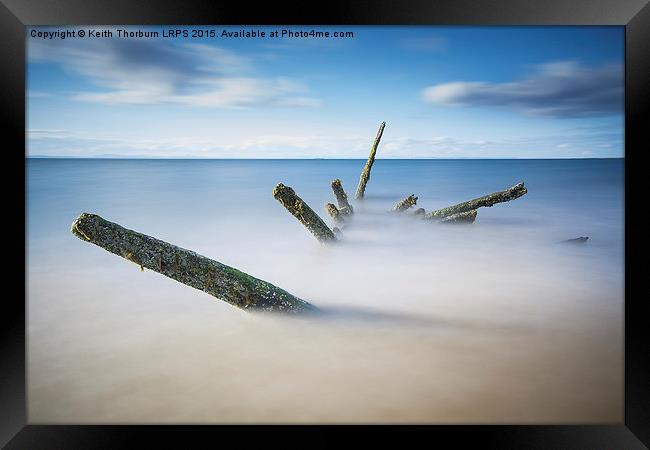 Seton Sands Shipwreck Framed Print by Keith Thorburn EFIAP/b
