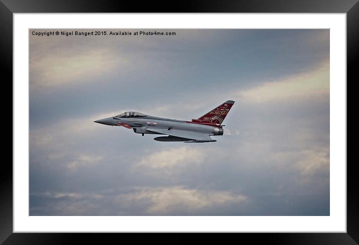  Eurofighter Typhoon Framed Mounted Print by Nigel Bangert