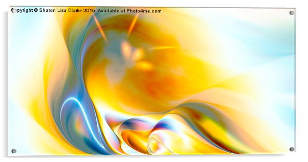  Fluid Gold 2 Acrylic by Sharon Lisa Clarke