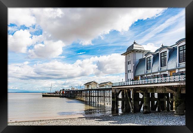 Waverley Along The Pier Framed Print by Steve Purnell