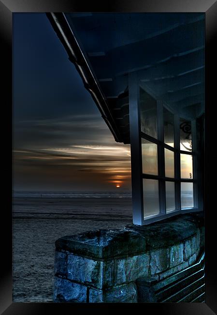 Sunset Shelter Framed Print by Dave Hayward