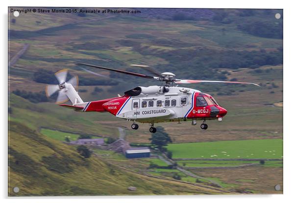  Coastguard Sikorsky S92 Acrylic by Steve Morris