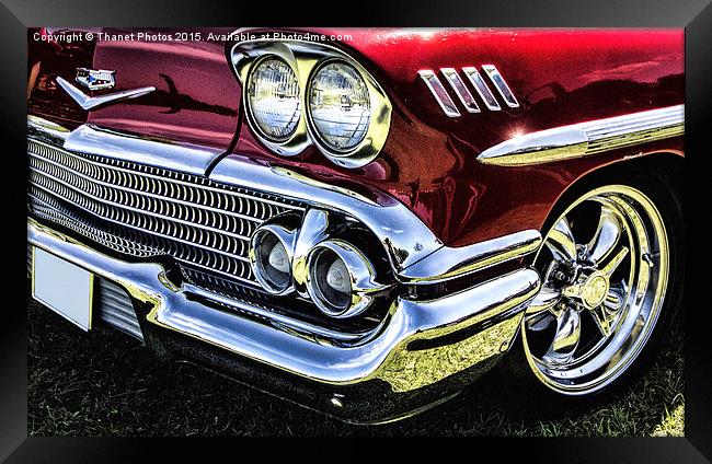  1958 Chevy Impala Framed Print by Thanet Photos