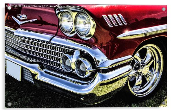  1958 Chevy Impala Acrylic by Thanet Photos