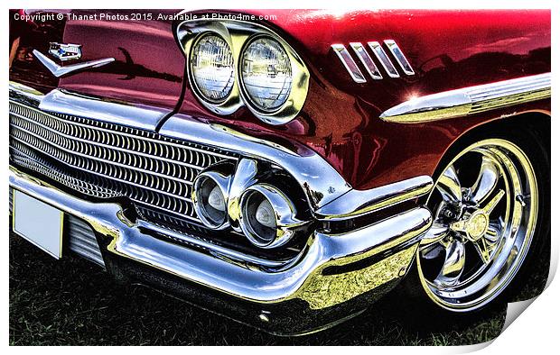  1958 Chevy Impala Print by Thanet Photos