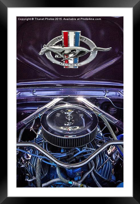  1966 Ford Mustang Framed Mounted Print by Thanet Photos
