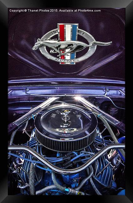  1966 Ford Mustang Framed Print by Thanet Photos