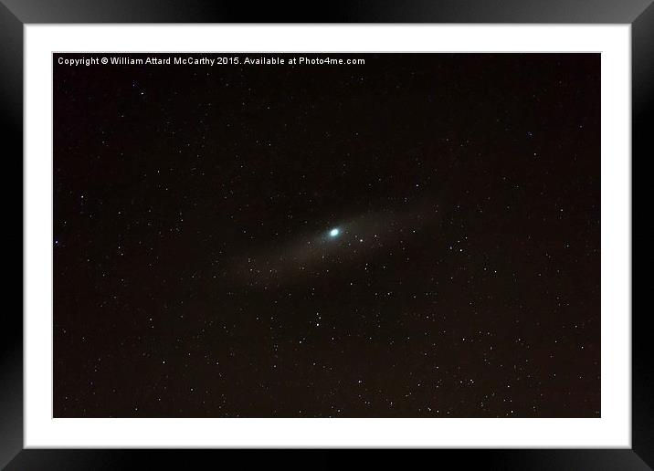 M31 Andromeda Galaxy Framed Mounted Print by William AttardMcCarthy