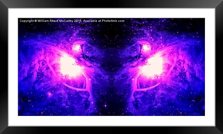 Space Wolf Framed Mounted Print by William AttardMcCarthy