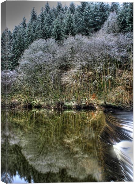 The weir Canvas Print by Tommy Reilly
