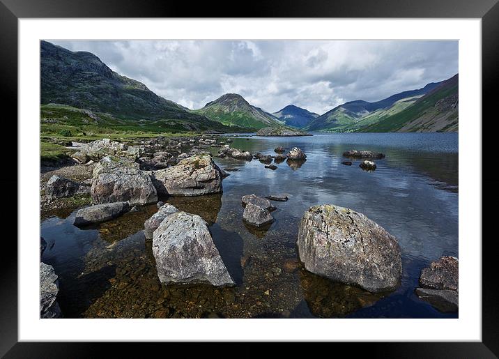Wastwater Lake District Framed Mounted Print by Jacqi Elmslie
