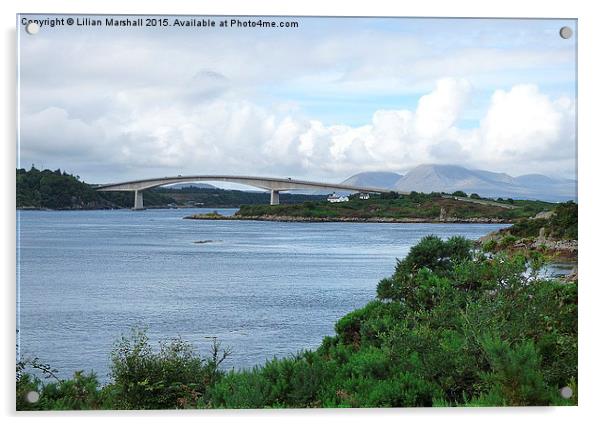  Skye Toll Bridge.  Acrylic by Lilian Marshall