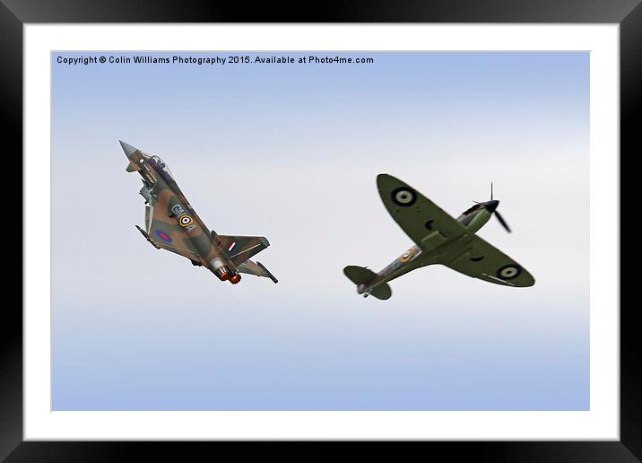   Spitfire and Typhoon Battle of Britain 4 Framed Mounted Print by Colin Williams Photography
